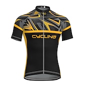 economico Maglie da uomo-Per uomo Maglia da ciclismo Manica corta Bicicletta Maglietta / Maglia Superiore con 3 tasche posteriori Ciclismo da montagna Cicismo su strada Traspirante Asciugatura rapida Traspirazione umidit