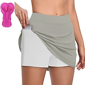 cheap Women&#039;s Pants, Shorts &amp; Skirts-Women&#039;s Cycling Skort Skirt Bike Bottoms Mountain Bike MTB Road Bike Cycling Sports 3D Pad Cycling Breathable Quick Dry Black Navy Blue Spandex Clothing Apparel Bike Wear