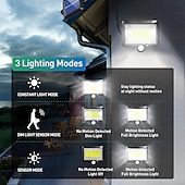 cheap Street Lights-LED Flood Lights Split Solar Lamp Outdoor Motion Sensor LED Solar Floodlight Outdoor Safety Solar Lamp Waterproof 3 Lighting Modes Including 16.4 Feet (about 5 meters) Cable Suitable for Garden Yard Garage
