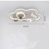 cheap Dimmable Ceiling Lights-Ceiling Light LED Minimalist Bedroom Cloud Ceiling Fan Lamp Simple Modern With Spotlight Home Dining Room Ceiling Fan Integrated Ceiling Lamp