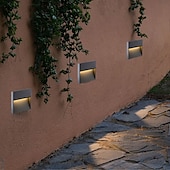 abordables luces de pared al aire libre-5w luz de pared exterior led impermeable ip65 lámpara de pared ac/d12v voltaje de seguridad lámpara de cubierta lámpara de barra lámpara de escalera lámpara de paisaje aluminio fundido a presión 3000k blanco cálido opcional ac85-265v 2 piezas 6 piezas