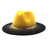 economico Cappelli per feste-Unisex Cappello Cappelli da pescatore Protezione solare Caldo Matrimonio Feste Tinta unita Multicolore