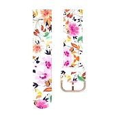 baratos Pulseiras de relógio Fitbit-Pulseira de Smartwatch Compatível com Fitbit Versa 2 / Versa Lite / Versa SE / Versa Silicone Relógio inteligente Alça Impermeável Ajustável Respirável Estampado Floral Substituição Pulseira