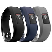 cheap Garmin Watch Bands-3 Pack Watch Band for Garmin Vivofit 3 Vivofit JR Vivofit jr 2 Silicone Replacement  Strap Elastic Waterproof Adjustable Sport Band Wristband