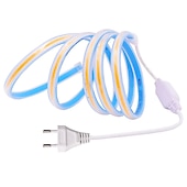 preiswerte Neon-LED-Beleuchtung-10m 32.8ft LED-Neon-Seilstreifenlicht ip67 wasserdicht cob ac 220v 300leds Fob mit hoher Dichte flexibel ra90 3000k 4000k 6000k