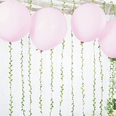 cheap HawaiianSummer Party-265 Ft Leaf Ribbon Artificial Vines Leaves String Trim Ribbon Wild Jungle Botanical Greenery for Baby Shower Party Wedding Home Wreaths &amp; DIY Craft