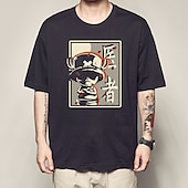 billiga Tecknad och filmkaraktärsgrafik-One Piece Tony Tony Chopper T-shirt Animé Tecknat Anime Harajuku Grafisk Söt Till Par Herr Dam Vuxna Tillbaka till Skolan Varmstämpling