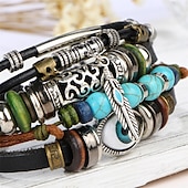 cheap Bracelets &amp; Bangles-Women&#039;s Bracelets Artistic Party Color Block Bracelets &amp; Bangles / Black / Silver / Blue / Fall / Winter