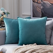 economico Tendenze cuscini-più cool cuscini decorativi cuscini di lancio copertura del cuscino di tiro di velluto agriturismo federa per camera da letto soggiorno cuscino rosa blu verde salvia viola giallo