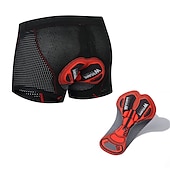 abordables Ropa Interior y Capas Base para Hombre-WOSAWE Hombre Ropa interior de ciclismo Pantalones cortos bicicleta Culotte Ciclismo Bicicleta Bermudas Pantalones cortos Ropa interior Ajuste semiformado MTB Bicicleta Montaña Ciclismo Carretera