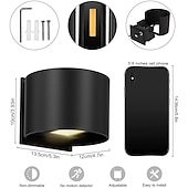 cheap Outdoor Wall Lights-Outdoor Wall Light LED Wall Lamp 12W Double Light Source Waterproof Adjustable Luminous Angle Warm White/White Light Two-color Wall Lamp AC85-265V