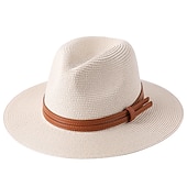 cheap Hats-Women&#039;s Cowboy Hats 1pcs Basic Brown Band Western Hats