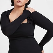 baratos envoltórios de convidados de casamento-Estolas Femininas Bolero Voile / Transparente Básico Proteção Solar Manga Longa Elastano Estolas de Casamento Com Cor Pura Para Convidado do casamento Todas as Estações