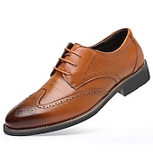 Men's Classic Blue Faux Leather Oxford Shoes with Brogue Detailing and Lace-up Closure – Formal & Casual Wear 12