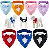 ieftine Îmbrăcăminte și accesorii pentru câini-Câini Pisici Accesorii salopete triunghi Pălărie Bandana pentru ziua de naștere a câinilor Cravată / Papion Adorabil Dulce Respirabil Απαλό Zilnice Casul / Zilnic Îmbrăcăminte pentru câini for Husky
