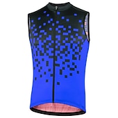 abordables Chaquetas y chalecos para hombre-Hombre Chaleco de Ciclismo Geométrico Sin Mangas Bicicleta Camiseta con 3 bolsillos traseros MTB Bicicleta Montaña Ciclismo Carretera Secado rápido Bandas Reflectantes Cómodo Dispersor de humedad