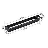 cheap Towel Bars-Self Adhesive Towel Rack Multi-Function 40cm Towel Bar Bathroom Rack 304 Stainless Steel(Black/Chrome/Brushed Nickel)