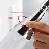 abordables Robinets-pulvérisateurs-Robinet d&#039;eau de cuisine universel pression réglable tête de robinet d&#039;eau rotative à 360 degrés adaptateur de buse de robinet de douche à économie d&#039;eau