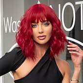 economico Parrucche trendy sintetiche-haircube ombre parrucche da nero a grigio parrucca di capelli ondulati naturali parte centrale per le donne cosplay parrucche sintetiche in fibra resistente al calore parrucche giornaliere parrucche