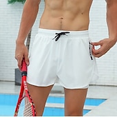 abordables maillots de bain et shorts de surf-Homme Short de bain Short de Bain Natation Séchage rapide Poids Léger Short de bain Maillot de bain Avec poches Doublure de compression Cordon Natation Surf Plage Sports nautiques Couleur Pleine Eté