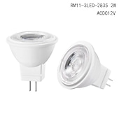 Χαμηλού Κόστους Λάμπες-4 τεμ. mr11 gu4.0 bi-pin led λαμπτήρας 3w προβολείς 300lm για οριζόντιο φως εσοχή τροχιάς 30w ισοδύναμο αλογόνου ac/dc12v