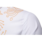 preiswerte afrozentrische Mode-Herren Hemd Moderne afrikanische Outfits Afrikanischer Druck Dashiki Maskerade Erwachsene Hemd Party