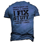 cheap Men&#039;s Funny T shirts-Men&#039;s Unisex Graphic Letter T shirt Slogan T Shirts Distressed T Shirt Short Sleeve T shirt 3D Print Crew Neck Shirt Vintage Sports Designer Outdoor Street Daily Black Blue Green Summer Clothing