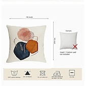 economico stile astratto-Fodera per cuscino a doppia faccia astratta 4 pezzi fodera per cuscino decorativo morbido quadrato federa per cuscino federa per divano camera da letto di qualità superiore lavabile in lavatrice