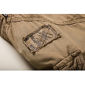 preiswerte Unterteile-Herren Cargo Shorts Kurze Hosen Kurze Hose für Wanderer Taktische Shorts Militär Sommer Außen Ripstop Atmungsaktiv Rasche Trocknung Leicht Kurze Hose Caprihose Unten Unterhalb des Knies Weiß Schwarz