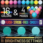 cheap Underwater Lights-LED Glowing Beach Ball Light 60CM RGB Remote Control 16 Colors Waterproof Inflatable Floating Pool Light Yard Lawn Party Lamp