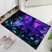 baratos tapetes para sala e quarto-Linda paisagem madeiras tecido de flanela impresso colchão de entrada para casa colchão colchão de banheiro colchão