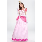 halpa Naisten puvut-Satuteema Prinsessa Peach Cosplay-Asut Loma mekko Makea Elokuva-cosplay for Naisten Aikuisten Naamiaiset Tyttöjen polttarit