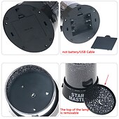 رخيصةأون أضواء جهاز الإسقاط نجمة المجرة-starry sky projector light night scape light nebula projector moon star night light projector for tiktok room home bedroom decoration