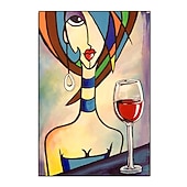 economico Ritratti-Mintura Figura Fatta A Mano Pittura A Olio Su Tela Decorazione Della Parete Di Arte Moderna Immagine Astratta Per La Decorazione Domestica Pittura Arrotolata Senza Cornice Non Allungata