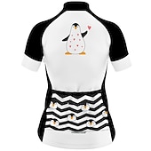 お買い得  ウィメンズジャージ-女性用 サイクリングジャージー 動物 虹色 勾配 半袖 バイク ジャージー トップス 3つのリアポケット付き マウンテンサイクリング ロードバイク 速乾性 ソフト 反射性ストリップ 後ポケット スポーツ ホワイト グリーン ローズレッド 衣類