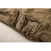 preiswerte Unterteile-Herren Cargo Shorts Kurze Hosen Kurze Hose für Wanderer Taktische Shorts Militär Sommer Außen Ripstop Atmungsaktiv Rasche Trocknung Leicht Kurze Hose Caprihose Unten Unterhalb des Knies Weiß Schwarz