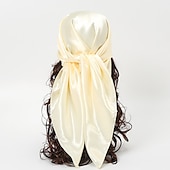 billige skjerf-1 stk 90*90cm ensfarger halsduk hijab skjerf for kvinner silke sateng pannebånd hår skjerf kvinnelige firkantede sjal hodeskjerf for damer