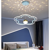 voordelige Kroonluchters-40 cm hanglamp led projector licht romantische bloem design lamp moderne kinderkamer lamp