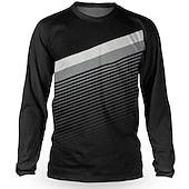 economico Maglie da uomo-Per uomo Maglia da ciclismo Maglia in discesa maglia per dirt bike Manica lunga Bicicletta Maglietta / Maglia Superiore con 3 tasche posteriori Ciclismo da montagna Cicismo su strada Resistente ai