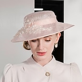 halpa Juhlahatut-Tyylikkäät söpöt hatut applikaatioilla  kukilla  yksivärisiä 1 kpl juhlia  ilta  tee-juhla  Melbourne Cup päähine dress to impress derby hatut kilpa päivänä 2025