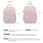 baratos Bolsas, estojos e luvas para laptop-mochilas para laptop 14 15,6 polegadas compatíveis com macbook air pro, hp, dell, lenovo, asus, acer, chromebook notebook à prova d&#039;água poliéster à prova de choque cor sólida para viagens, presente