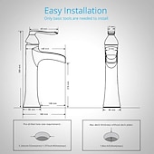 cheap Classical-Waterfall Bathroom Faucet, Rustic Nickel Single Handle One Hole Brass Waterfall Bathroom Sink Faucet with Hot and Cold Water
