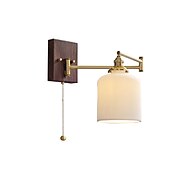 cheap Indoor Wall Lights-Modern Nordic Style Indoor Wall Lights LED Swing Arm Bedroom Copper Wall Light 220-240V