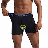 economico Pantaloncini, calzamaglie e pantaloni da uomo-WOSAWE Pantaloncini da uomo in mountain bike con pantaloncini da uomo imbottiti cinguali imbottiti rimovibili in ciclismo in poliestere estate in bici imbottiti