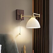 economico Luci da parete-applique da parete per interni moderne in stile nordico led swing armcamera da letto applique da parete in rame 220-240v
