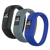お買い得  ガーミン時計バンド-3パック 時計バンド のために ガーミン Vivofit 3 Vivofit JR Vivofit jr 2 シリコーン 置換 ストラップ 弾性ある 防水 調整可 スポーツバンド リストバンド
