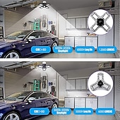 お買い得  LEDスポットライト-導かれたガレージライト80w変形可能導かれたガレージの天井灯ガレージのワークショップのための店のライト地下照明サポートe26/e27ねじソケット