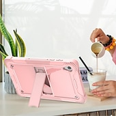 abordables lenovo casos-Tableta Carcasa Funda Para Lenovo Pestaña M10 HD M10 FHD Plus con Soporte Armor Defender Protección resistente Protector de cuerpo completo Color sólido ordenador personal Silicona