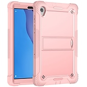 abordables lenovo casos-Tableta Carcasa Funda Para Lenovo Pestaña M10 HD M10 FHD Plus con Soporte Armor Defender Protección resistente Protector de cuerpo completo Color sólido ordenador personal Silicona