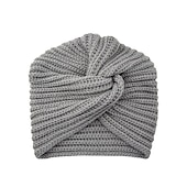 tanie Kapelusze-muslim inner hijab caps bohemia turban cross wrap head indian hat knitting hijab bonnet turbante cap for women wear